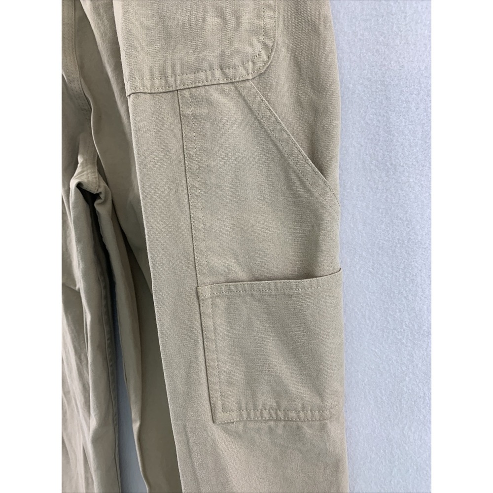 J Riggins‎ Pants Mens 33 M Sportswear Khaki Trousers Tan Cotton Workwear - Picture 10 of 11